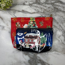 Load image into Gallery viewer, Corduroy Zip Pouch - Christmas
