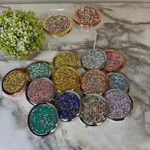 Load image into Gallery viewer, Compact Mirror - Metal Gems
