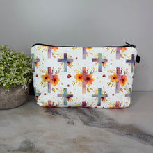 Load image into Gallery viewer, Pouch - Religious Cross Floral
