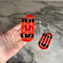 Load image into Gallery viewer, Jumbo Paperclip - Red Crayon - PREORDER
