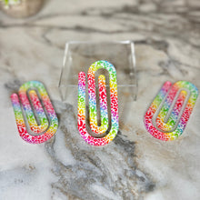 Load image into Gallery viewer, Jumbo Paperclip - Colorful Animal Print
