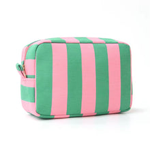Load image into Gallery viewer, Canvas Stripe Travel Pouch
