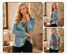 Load image into Gallery viewer, Blue Tie Dye LS
