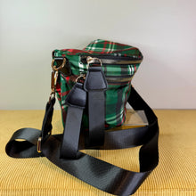 Load image into Gallery viewer, The Roni Nylon Crossbody - Green Plaid - PREORDER
