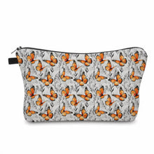 Load image into Gallery viewer, Pouch - Butterfly Grey Orange
