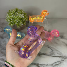 Load image into Gallery viewer, Squishy Toy - Glitter Weiner Dog
