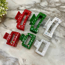 Load image into Gallery viewer, Hair Clip - Christmas Silver
