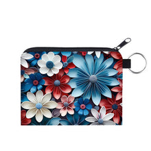 Load image into Gallery viewer, Mini Pouch - Floral Red Blue
