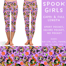 Load image into Gallery viewer, Ready To Ship - Spook Girls Full and Capri Length Leggings
