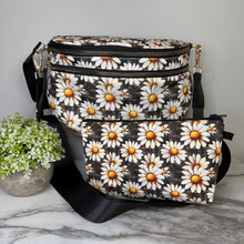 Load image into Gallery viewer, Bundled Set - Roni &amp; Pouch - Floral Daisy Brown Gingham
