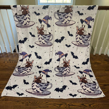 Load image into Gallery viewer, Blanket - Halloween - Reading Book Ghost Teacup
