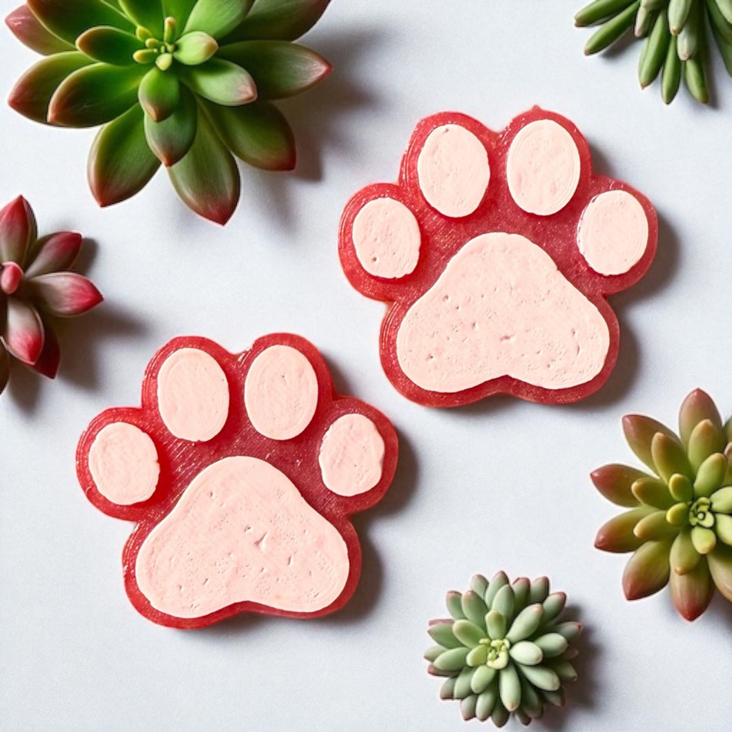 Pink Paw Magnet Set