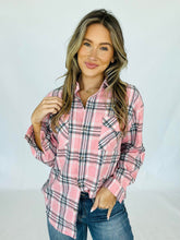 Load image into Gallery viewer, RTS:Tammy Flannel Shirt-#6-Pink Plaid
