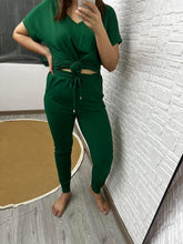Load image into Gallery viewer, Krisie V-Neck Lounge Set-#2-Green
