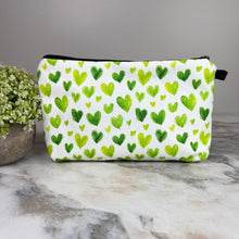 Load image into Gallery viewer, Pouch - Heart, Green
