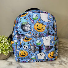 Load image into Gallery viewer, Mini Backpack - Halloween Fall -  Blue Friends
