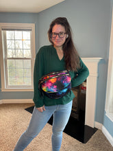 Load image into Gallery viewer, The Roni Nylon Crossbody - Pink Orange Galaxy
