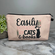 Load image into Gallery viewer, Pouch - Cats &amp; Books

