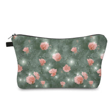 Load image into Gallery viewer, Pouch - Floral Sage Green Star Roses
