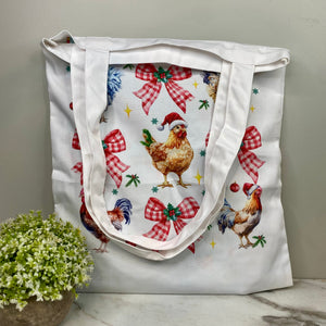 Tote Bag - Christmas - #4 - Chickens