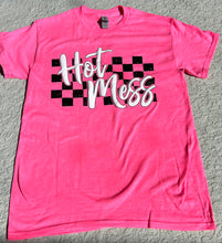 Load image into Gallery viewer, Hot Mess Checkered (Neon PINK)
