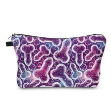 Load image into Gallery viewer, Pouch - Humor Adult, Purple Glitter Penis
