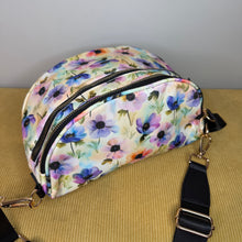 Load image into Gallery viewer, The Roni Nylon Crossbody - Watercolor Poppy Floral
