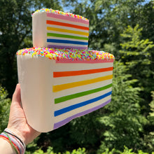 Load image into Gallery viewer, Squishy Toy - Rainbow Cake, Jumbo
