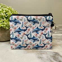 Load image into Gallery viewer, Mini Pouch - Floral Whale
