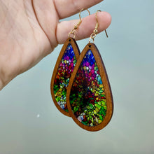 Load image into Gallery viewer, Wooden Teardrop Cutout - Stained Glass Acrylic - #1
