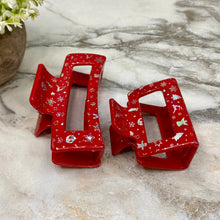 Load image into Gallery viewer, Hair Clip - Christmas Silver
