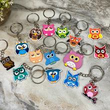 Load image into Gallery viewer, Keychain - Silicone - Owls
