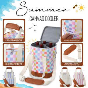 Summer - Canvas Cooler - PREORDER 4/14-4/17