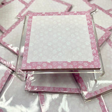 Load image into Gallery viewer, The Sticky Note Collection - Pink Dog Paw Prints
