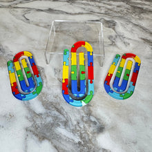 Load image into Gallery viewer, Jumbo Paperclip - Autism Awareness Puzzle
