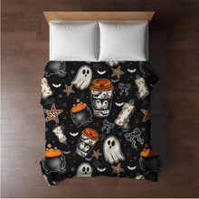 Load image into Gallery viewer, Blanket Halloween #23 - Orange Ghost Coffee - PREORDER ends 7/25
