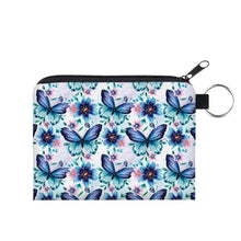 Load image into Gallery viewer, Mini Pouch - Butterfly Blue Teal
