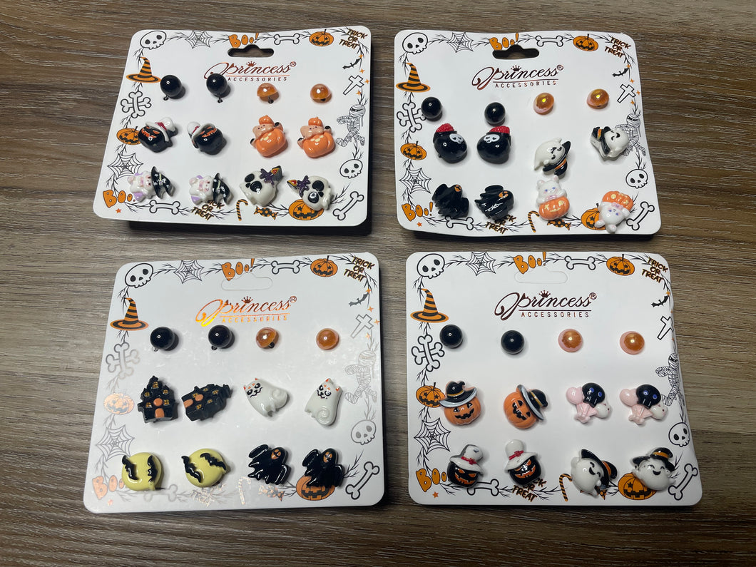 6pk Halloween Studs