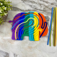 Load image into Gallery viewer, Silicone Sensory Activity Board - Elephant
