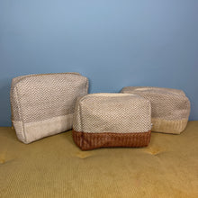 Load image into Gallery viewer, Travel Pouch - Chevron Neutrals

