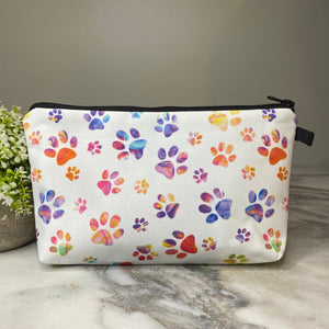 Pouch - White Rainbow Paw