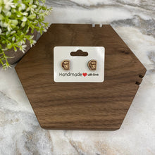 Load image into Gallery viewer, Wooden Stud Earrings - Mug #3

