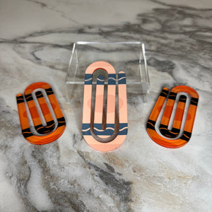 Jumbo Paperclip - Orange Crayon - PREORDER