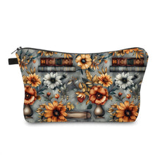 Load image into Gallery viewer, Pouch - Books Floral on Grey
