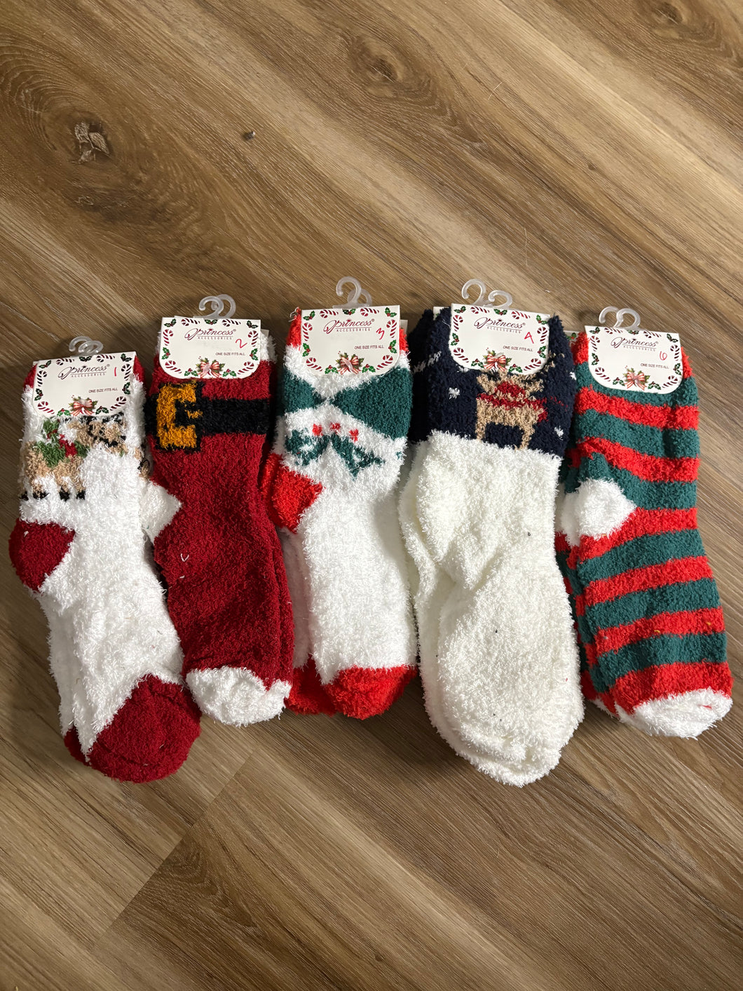 Xmas Fuzzy Socks