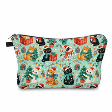 Load image into Gallery viewer, Pouch - Christmas Winter - Cats &amp; Lights

