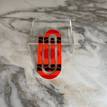 Load image into Gallery viewer, Jumbo Paperclip - Red Crayon - PREORDER
