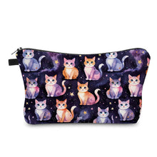 Load image into Gallery viewer, Pouch - Cats Orange Purple Galaxy
