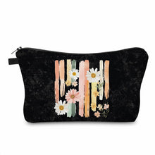 Load image into Gallery viewer, Pouch - Floral Daisy Stripe

