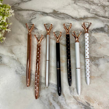 Load image into Gallery viewer, Pen - Diamond Metal Rose Gold Mix

